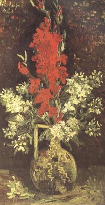 Vincent Van Gogh Vase wtih Gladioli and Carnations (nn04) Spain oil painting art